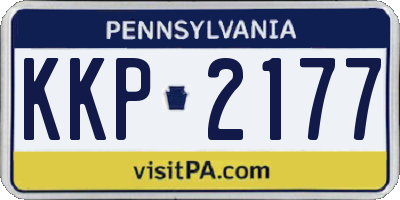 PA license plate KKP2177
