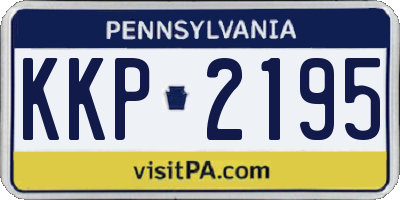 PA license plate KKP2195