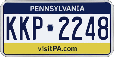 PA license plate KKP2248