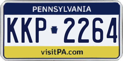 PA license plate KKP2264