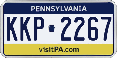 PA license plate KKP2267