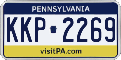 PA license plate KKP2269