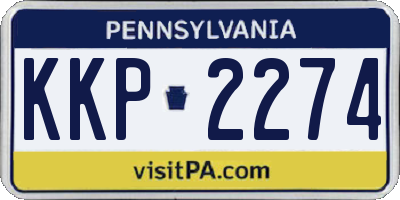 PA license plate KKP2274