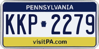 PA license plate KKP2279