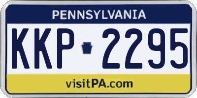 PA license plate KKP2295