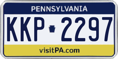 PA license plate KKP2297