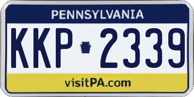 PA license plate KKP2339