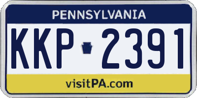 PA license plate KKP2391