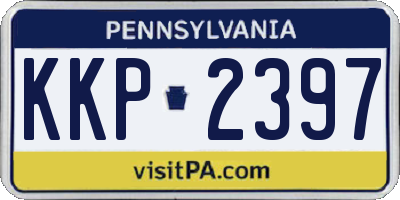 PA license plate KKP2397