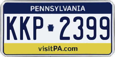 PA license plate KKP2399