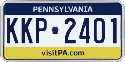 PA license plate KKP2401