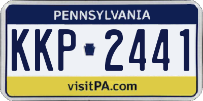 PA license plate KKP2441
