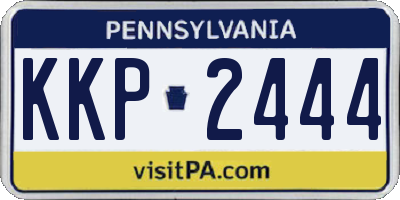 PA license plate KKP2444