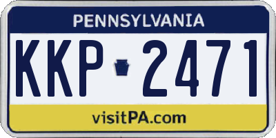 PA license plate KKP2471