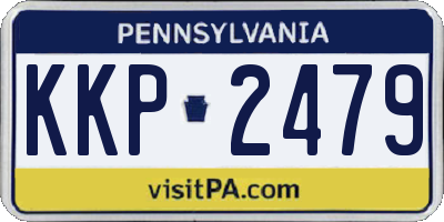 PA license plate KKP2479