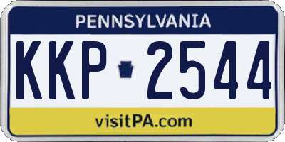 PA license plate KKP2544