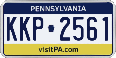 PA license plate KKP2561