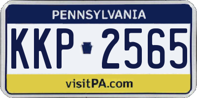 PA license plate KKP2565