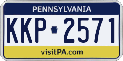 PA license plate KKP2571
