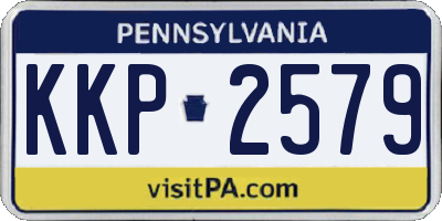 PA license plate KKP2579