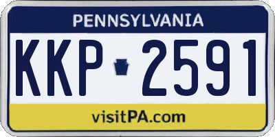 PA license plate KKP2591