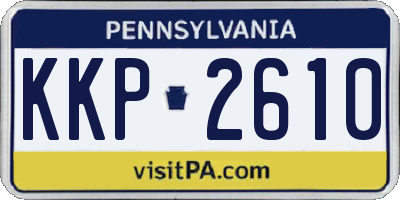 PA license plate KKP2610