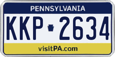 PA license plate KKP2634