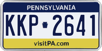 PA license plate KKP2641