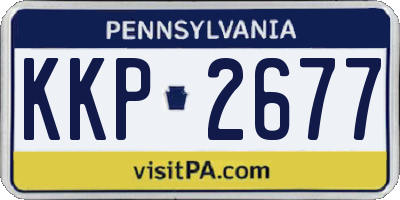 PA license plate KKP2677
