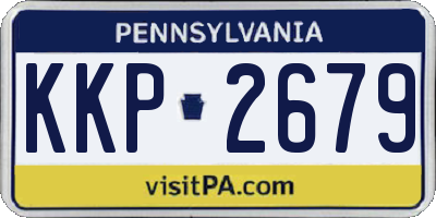 PA license plate KKP2679