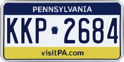 PA license plate KKP2684