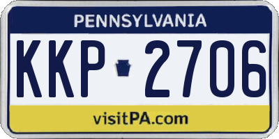 PA license plate KKP2706