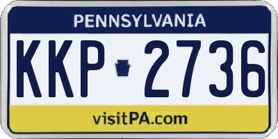 PA license plate KKP2736