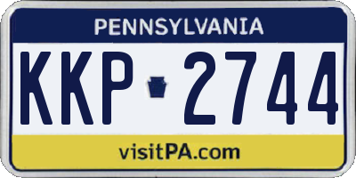 PA license plate KKP2744