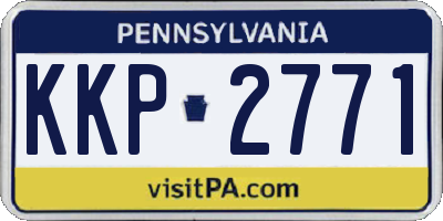 PA license plate KKP2771