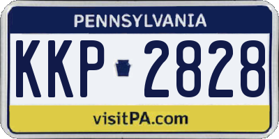 PA license plate KKP2828
