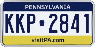 PA license plate KKP2841