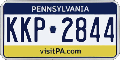 PA license plate KKP2844