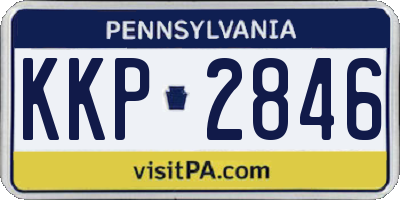 PA license plate KKP2846