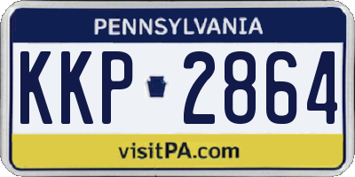 PA license plate KKP2864