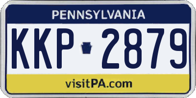 PA license plate KKP2879