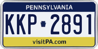 PA license plate KKP2891