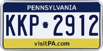 PA license plate KKP2912