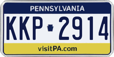 PA license plate KKP2914
