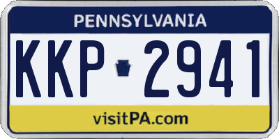 PA license plate KKP2941
