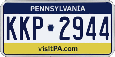 PA license plate KKP2944