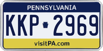 PA license plate KKP2969