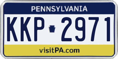 PA license plate KKP2971