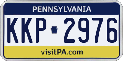 PA license plate KKP2976