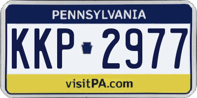 PA license plate KKP2977